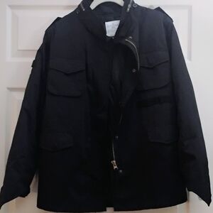 Men's Black Military Field Jacket